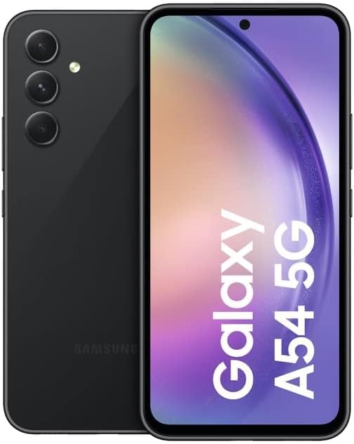 SAMSUNG A546B/DS Galaxy A54 5G, Dual, 128GB 8GB RAM, Awesome Graphite (Reacondicionado)