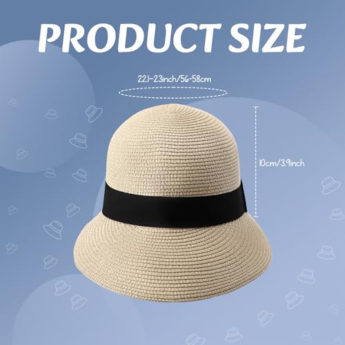 2 Pack Sombreros Visera de Verano para Mujer miniatura 2