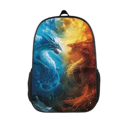 Dragon Backpack 17 inch Cartoon Dragon Backpack Large Capacity