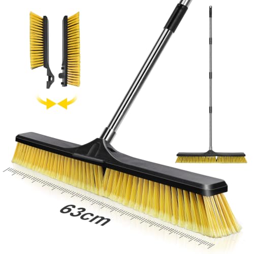Masthome Grand Balai à Pousser Extérieur 63cm, Brosse Poils Durs