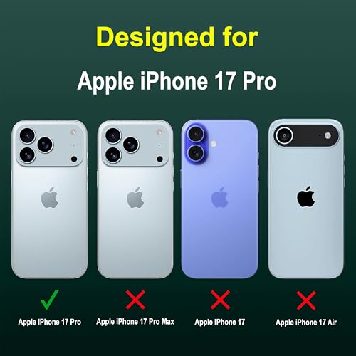 Image of Zapcase Back Case Cover for iPhone 17 Pro | Compatible for iPhone 17 Pro Back Cover | Liquid Silicon Magic Case with Camera Protection | Dark Green