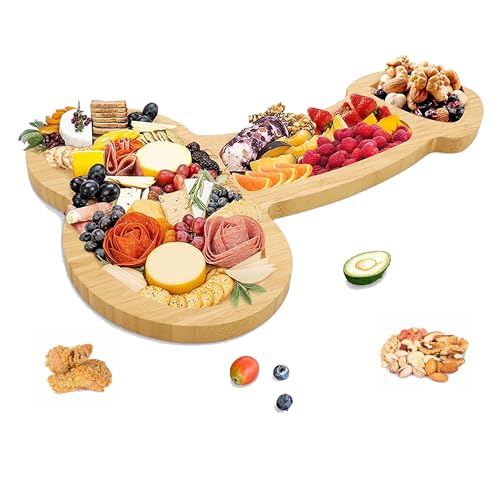 Funny Aperitif Board Solid Wood charcuterie Board and Cheese Board Novelty Kitchen Cutlery Wine Fruit Meat Large charcuterie Board Kitchen Gifts charcuterie Boards Gift (Large Length 16)