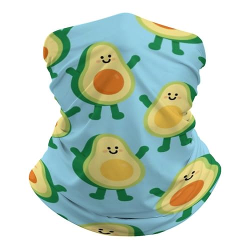 SVEFDOC Multipurpose Head Wrap Fashion Dabbing Avocado Funny Helmet Liner Headwear for Outdoor Climbing Camping Hiking Cancer Hats Chemo Cap, Moisuture Wicking Neck Gaiter