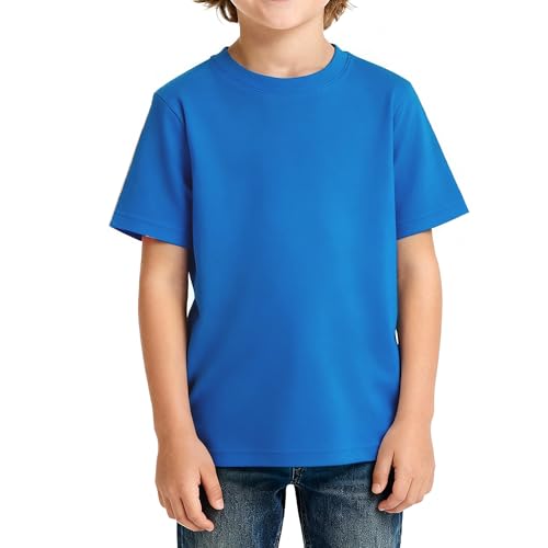 Image of Magic Park 6M-14Y Baby Short Long Sleeve Tee Tops Toddler T-Shirt Kids Solid Color Shirts Boys Girls Casual Blouse