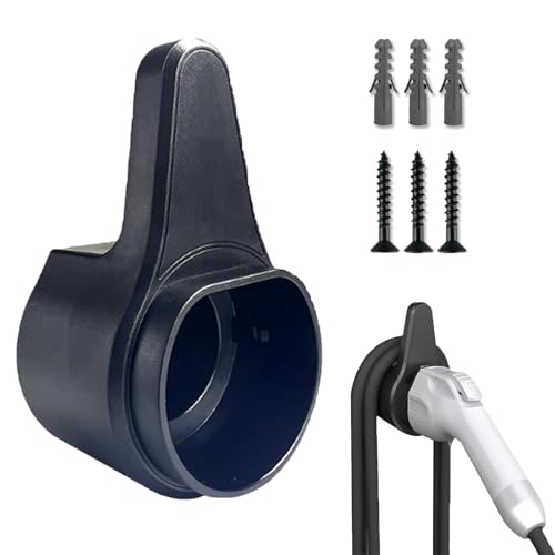 VZU Type 2 EV Cable Holder, Wall Mount Holder for Electric Car Strong Organiser Cable Holder Type 2 Wall Bracket, EV Charging Cable Tie Organiser, Type 2 and EV Charger Holder