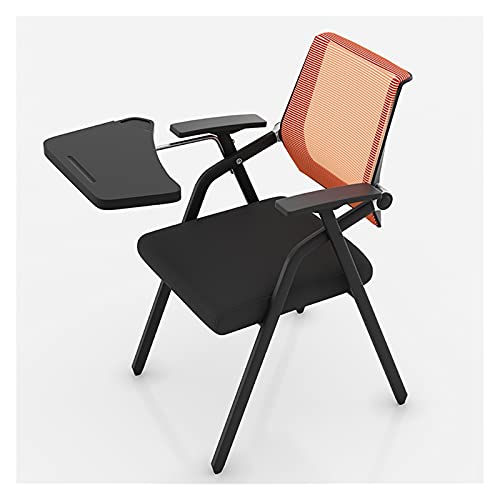 Chaise de conférence de bureau en maille avec tablette d'écriture intégrée