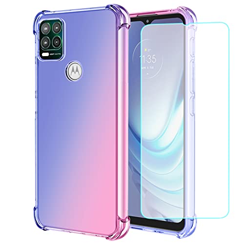 Coque Moto G Stylus 5G antichoc fine transparente et double verre 9H