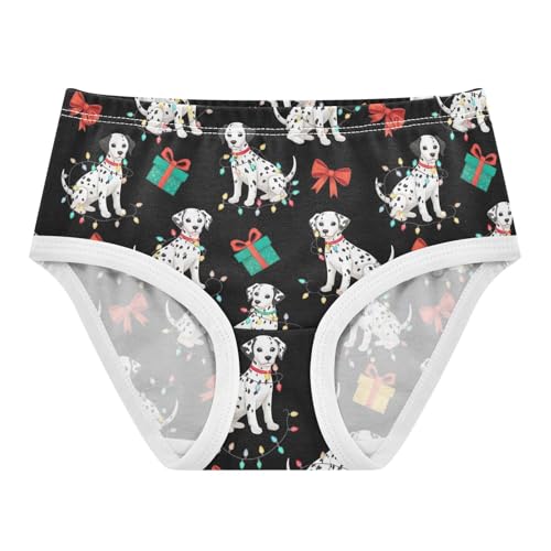 Joisal Cotton Girls Underwear Toddler Funny Puppies Black Bowknot Panties for Girl Bright Briefs Underpants 2t