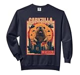 Capyzilla | Funny Capybara Graphic | cool Rodent Capybara Comfort Colors Adult Sweatshirt