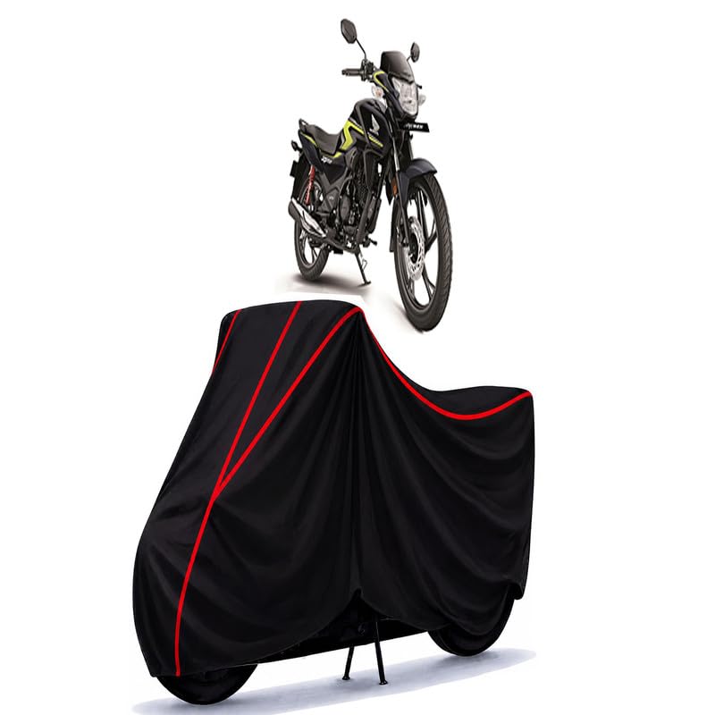 Image of SP BS6 Water Resistant Bike Cover for All Motorcycles & Scooters | Heavy Duty Premium Taffeta Fabric | UV Protection, Dustproof, Scratchproof | All Weather Two Wheeler Body Cover with Elastic Bottom