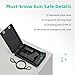 KENRONE Smart Safe Box,Fingerprint Gun Safe with Password Key and Tuya App Unlocking,Portable Case Suitable for Car,Travel