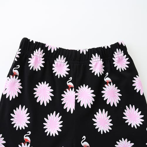 Image of Bumeex Toddler Girls Summer Outfit Cotton Top and Shorts Clothing Set