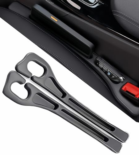 Car Seat Gap Filler 2-Pack, Universal Fit Soft Foam Car Seat Gap Plug to Fill The Gap Between Seat and...