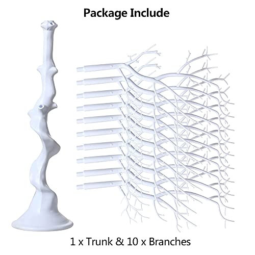 White Artificial Tree Branches For Decoration, 30 Inches Ornament Display Tree Fake Tree Branches, Decorative Tree Centerpieces For Tables For Weddings Christmas Birthday Party Home Decor #TOP6