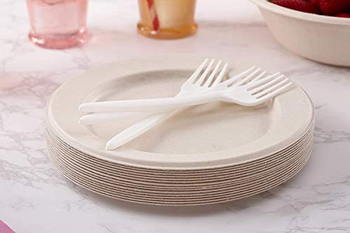 Mozaik Eco-Friendly Plant-Based Compostable Cutlery Set, 160 pieces