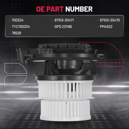 Image of BDFHYK AC Heater Blower Motor Fan Compatible with Lexus GS200t GS300 GS350 GS450h IS200t IS250 IS300 IS350,HVAC Blower Motor Assembly Replacement for 700324 87103-30471 87103-30470 231195 PM4522 76526