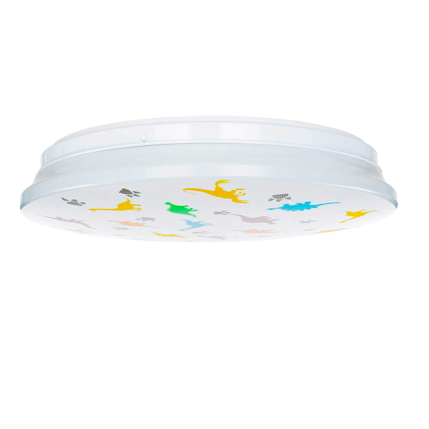 Plafoniera LED camera dei bambini IP44 Bianco Colorato Ø 33,5 cm 4000 K 1300 lm bianco neutro Dinosauro camera dei bambini lampada soffitto