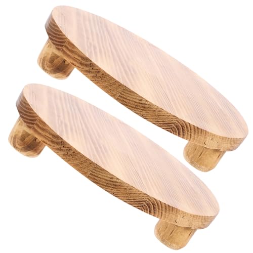 Abaodam 2 Piezas Soporte Decorativo de Madera para Macetas de Base Redonda Estable para Plantas para Decoración Interior y Exterior para de Cumpleaños y de Casa