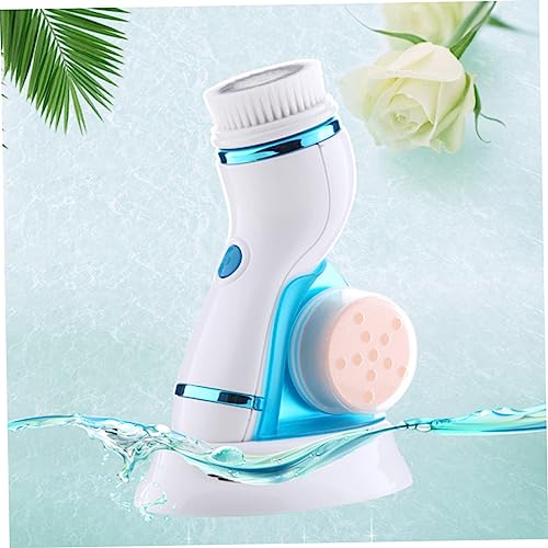 Beaupretty Massageador Facial Escova Facial Elétrica Esfoliante Facial Escova De Limpeza Azul Poros