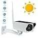 Produktbild IP Kamera im Freien, 1080P WiFi Wireless Bullet Camera, IP66 wasserdichte Solar Überwachungskamera mit 10m Nachtsicht, Bewegungserkennung für Indoor Outdoor iOS Android
