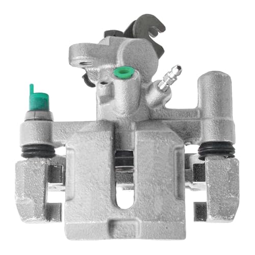 Image of Detroit Axle - Rear Left Brake Caliper for 1995-1998 Mazda Protege, Driver Side Disc Brake Caliper with Bracket 1996 1997 Replacement