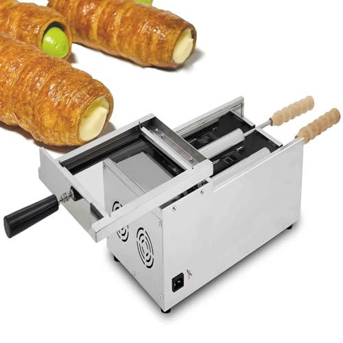 asdchZen Horno Eléctrico De Chimenea con Rodillos Antiadherentes, Preparar Kurtskalács Húngaros En Casa O En El Trabajo.