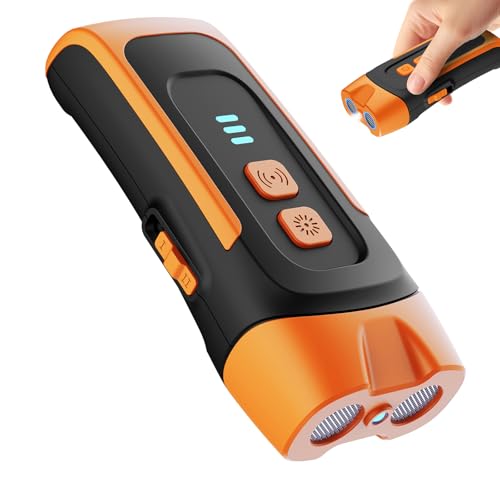 Antibell für Hunde,40 Fuß Antibell Ultraschall Gerät, 2 Modi Anti Bell Gerät Hunde mit Stroboskop Taschenlampe, wasserdicht Anti Bell Gerät Hunde,Geeignet für kleine, mittelgroße und große Hunde.