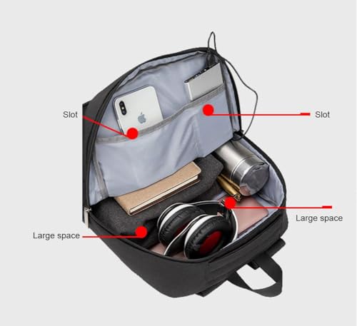 Custom Backpack for Men Women Personalized Back Pack for Teen (Black) Large4