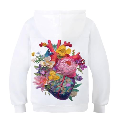 Pulls enfants anti-transpiration à motif fleurs 3D avec sweat-shirts à capuche