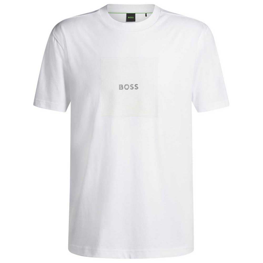 BOSS Herren Tee Logo Rib 10270342 01 T_Shirt