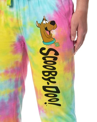 Scooby-Doo Mens' TV Show Cartoon Tie-Dye Jogger Pajama Pants For Adults3