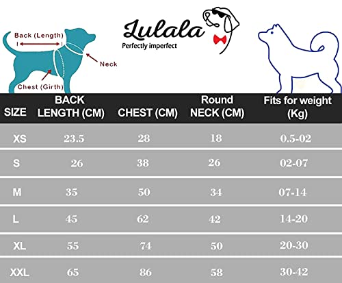 Image of Lulala Dog Shirts Clothes with Tie Print, Soft and Breathable Pet Apparel Outfits for Small Medium Large Dog Clothes Cozy Casual Fashion Costume (Grey,14Inch)