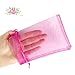 HRX Package Hot Pink Organza Bags 100pcs, 4 x 6 inch Mesh Drawstring Gift Bags Jewelry Pouches Small Sachet for Christmas Candy Party Favor
