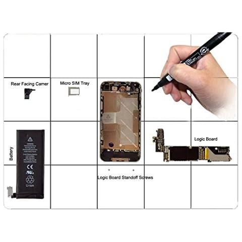 fiE FIT INTO EVERYWAY Magnetic Non-Slip Project Mat for Smart Phone, Laptop and Electronics Disassembly Cover