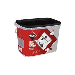 RUBI | Tegelnivelleringssysteem, 100 nivelleerwiggen + 100 kabelbinders 2 mm voor keramiek tussen 3 en 12 mm + 1 tegeltang, Delta Level System