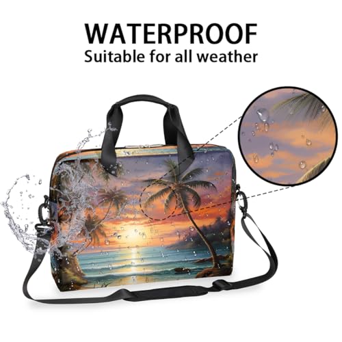 Maletín para laptop con diseño tropical hasta 16 pulgadas miniatura 3