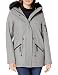 Calvin Klein Women's Anorak Wool Faux Fur Trimmed Coat