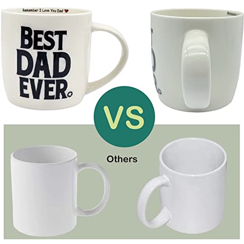 Mallabylamma Best Dad Coffee Mug, Dad Keychain Bottle Opener, I Love You Dad Mug 12 Ounce Ceramic, Father Day Gifts, Best Dad Ever Gift, Daddy Tea Cup, Gifts For Dad Birthday Christmas #TOP4