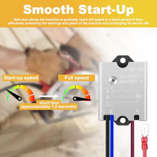 125/250V 24A Soft Start Module with Pre-Wiring, Soft Start Relay - Image 3