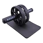 Ab Roller Wheel, Abdominal Wheel for Abdominal Exercise Machine, Arespark Home Gym Equipment for Core Workout, No Noise Ab Roller Exercise Equipment with Knee Mat and Foam Handle