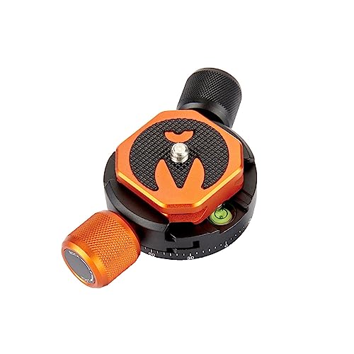 3 Legged Thing Pano Clamp with QR-Octa Plate - 360˚ Mechanism Arca-Swiss Compatible Clamp and Quick Release Plate for Panoramic Shots (PAN-CLC)