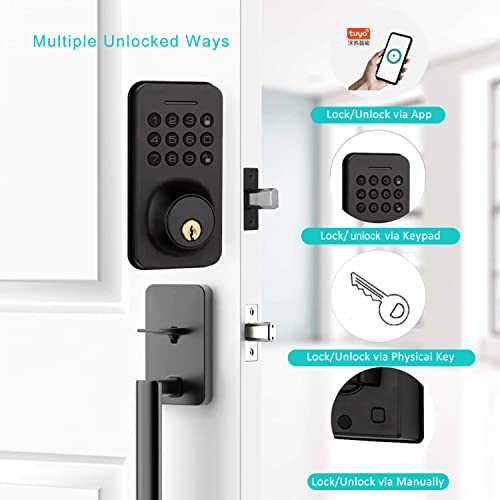 Serrure Connectée Tuya Bluetooth Irfora avec Code pour Maison