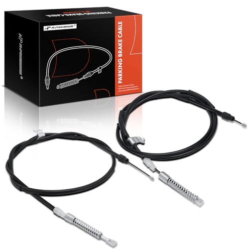 A-Premium Rear Side Parking Brake Cable Assembly Compatible with Chevrolet, GMC Models: Silverado 2500 HD 2006-2009, Silverado 2500 HD Classic 2007, Sierra 2500 HD, Sierra 2500 HD Classic, 2-PC Set