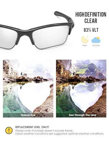 Image of BLAZERBUCK Polarized Replacement Lenses for Oakley Quarter Jacket OO9200 Sunglass