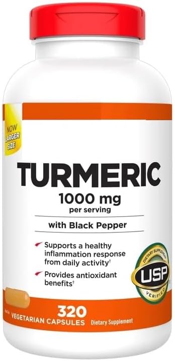 Signature Turmeric Root Extract, 1000 mg | Supports a Healthy Inflammation Response | Provides Antioxidant Benefits - 320 Capsules