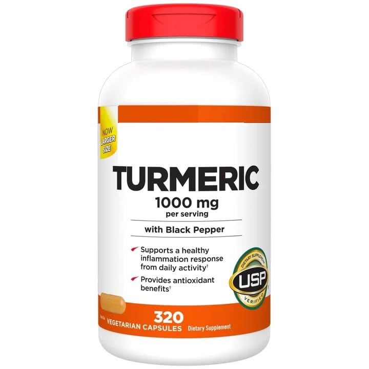 Signature Turmeric Root Extract 1000 mg | Supports a Healthy Inflammation Response | Provides Antioxidant Benefits - 320 Capsules