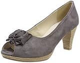  Andrea Conti Damen 0733109 Peeptoe Pumps, Grau (Schiefer), 41 EU