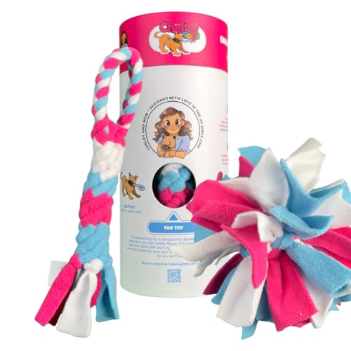 Chelsy's Toys 3-in-1 Enrichment Set, Tug, Sniff & Treat Dispense (Blue)