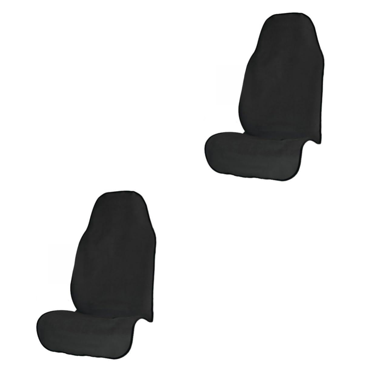 Kisangel 2pièces Housse De Siège Auto Étanche Antidérapante pour Animaux Protecteur pour Voitures Camionnettes Et SUV Noir