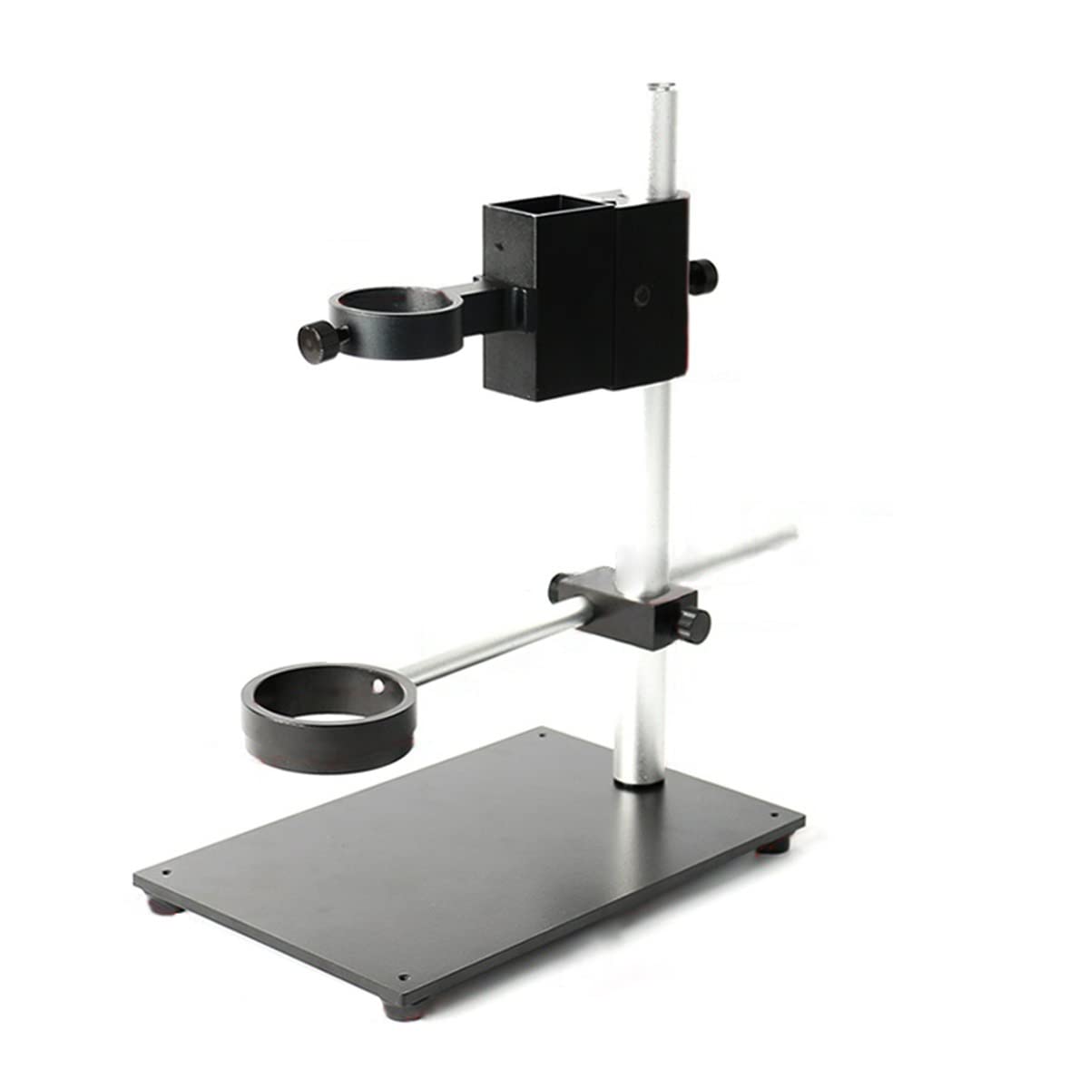Microscope Microscope Stages Stands Support de microscope réglable en métal Support de support de caméra vidéo numérique HDMI VGA USB Support de flèche à lumière LED(A)